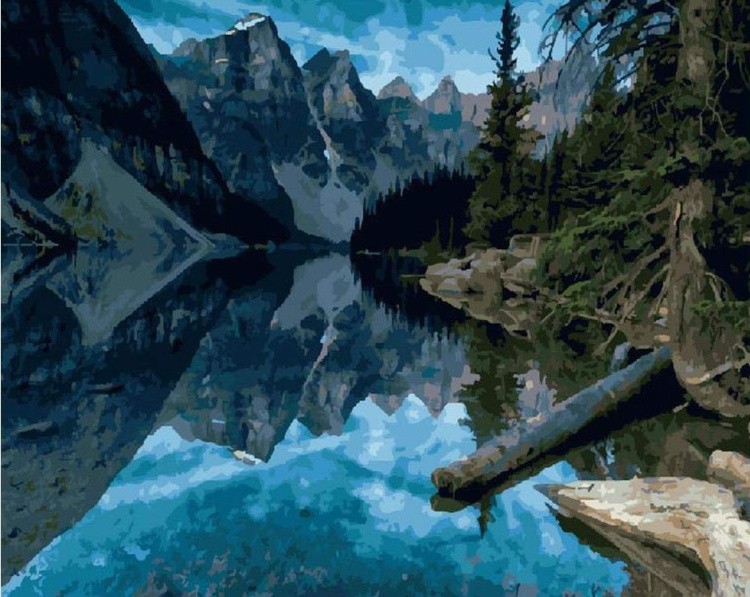 Картина по номерам «Канадские горы»