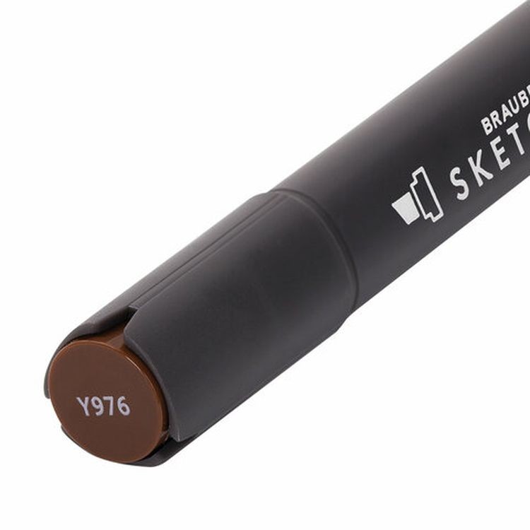 Маркер для скетчинга двусторонний 1 мм - 6 мм BRAUBERG ART CLASSIC, цвет: горький шоколад — картинка 7