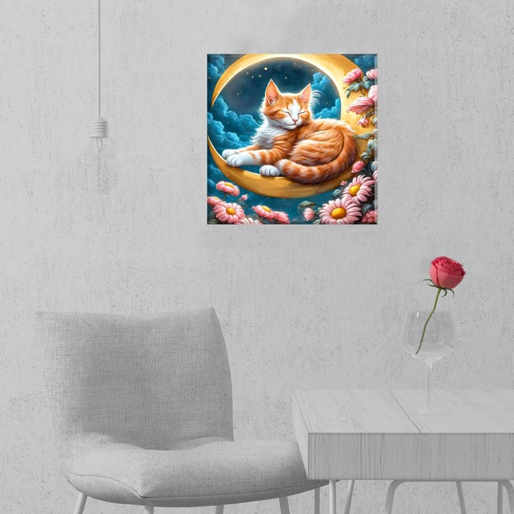 Картина по номерам с поталью «Лунная колыбель» — картинка 4