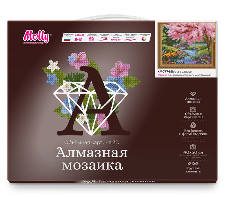 Алмазная вышивка 5D «Весна в разгаре» — картинка 2