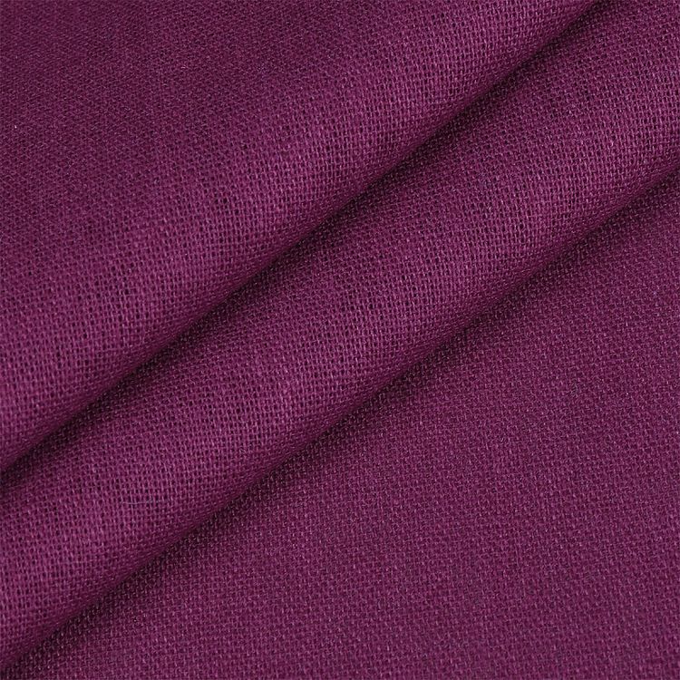 Ткань льняная, 185 г/м², 10 м x 140 см, цвет: фуксия, TBY — картинка 3