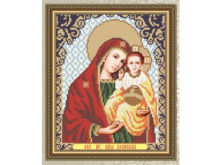 Рисунок на ткани «Образ Пресвятой Богородицы Боянская»