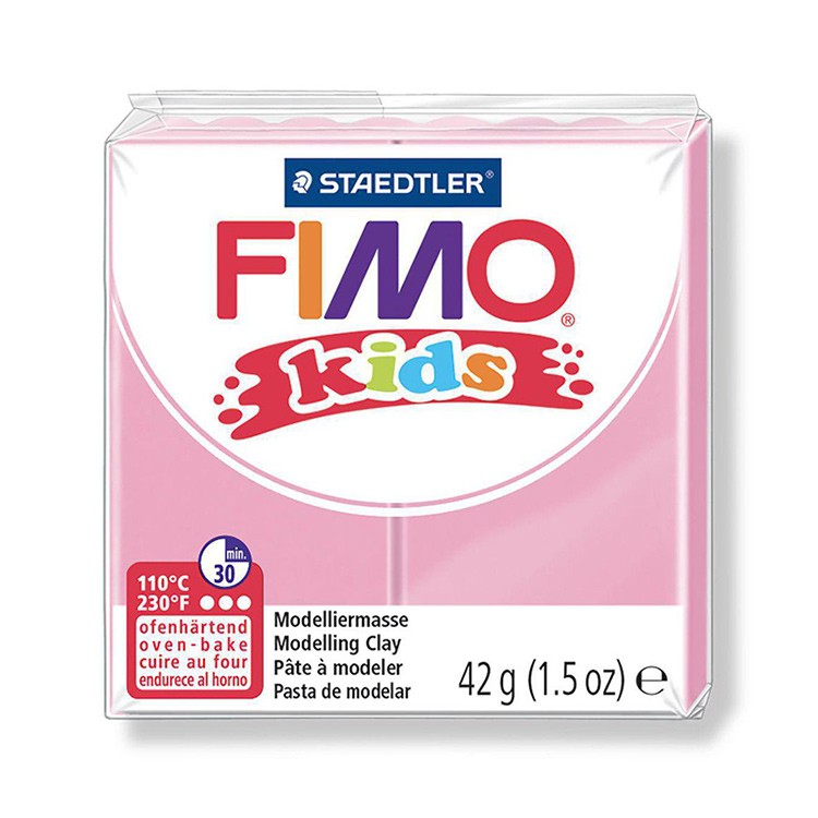 Полимерная глина FIMO Kids, цвет: нежно-розовый, 42 г