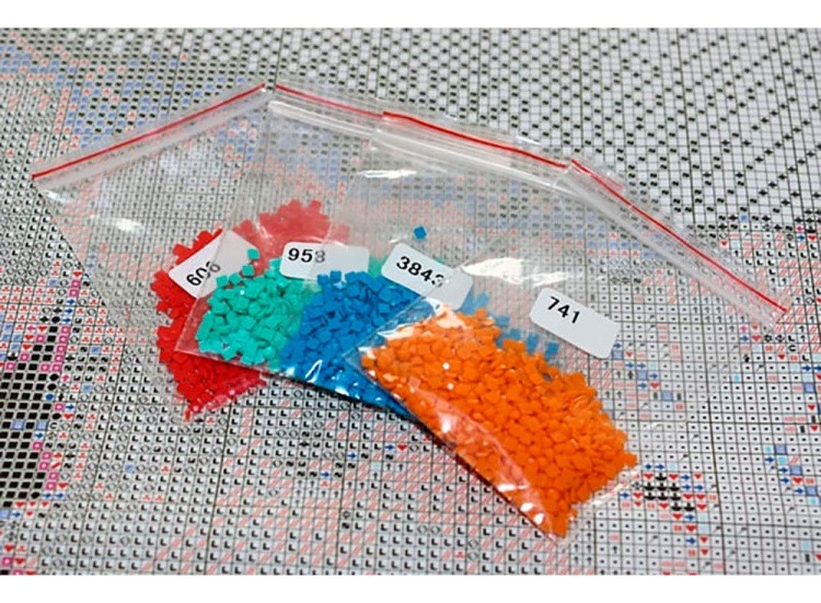 Алмазная вышивка «Букет пионов» — картинка 2