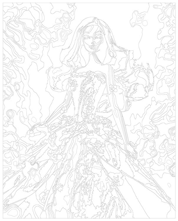 Картина по номерам «Барби: Кукла в розовом платье» — картинка 3