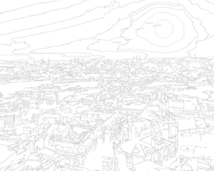 Картина по номерам «Стамбул, Турция: город на закате 40х50» — картинка 3