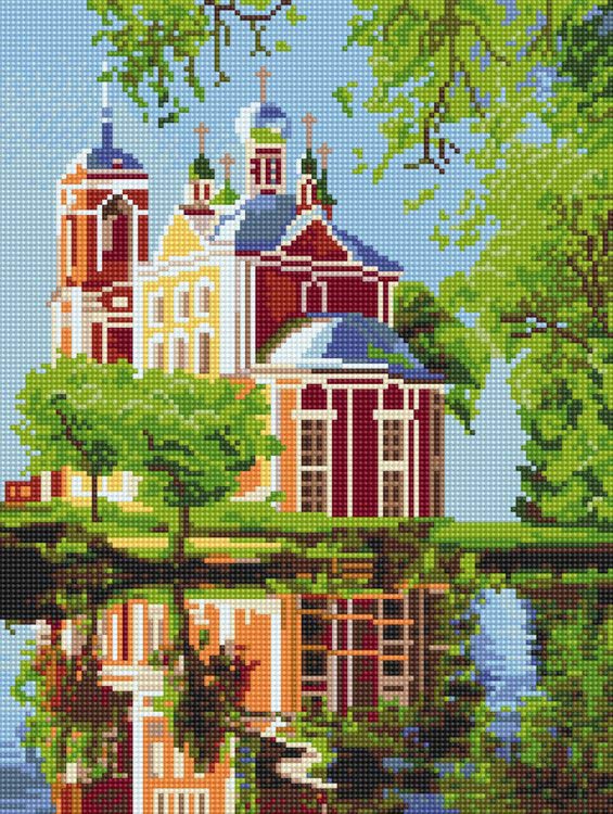 Алмазная вышивка «Плещеево озеро» — картинка 2