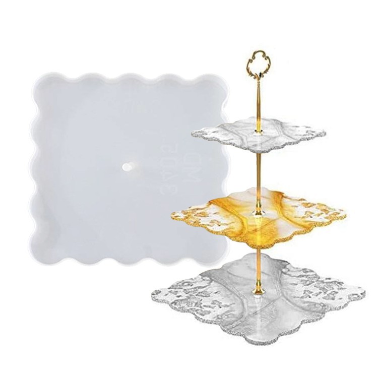 Силиконовый молд - Заготовка для фруктовницы, 20x20см — картинка 2