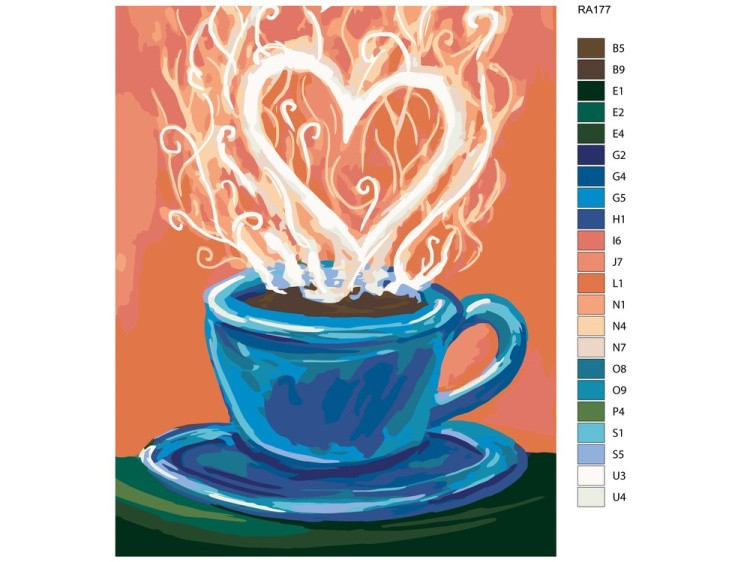 Картина по номерам «С любовью...» — картинка 2