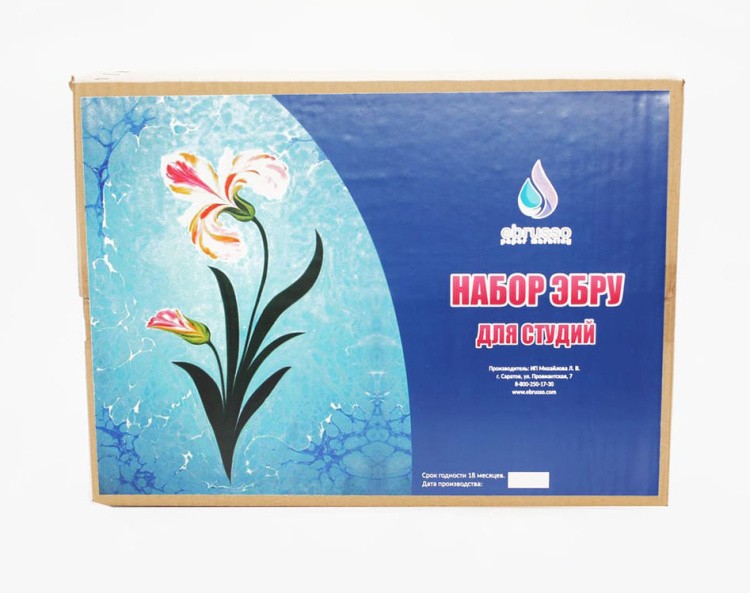 Набор для студии эбру 8 цветов,  Ebrusso — картинка 2