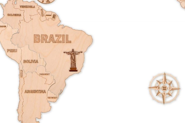 Конструктор из дерева «Карта мира L», Wood Trick — картинка 3