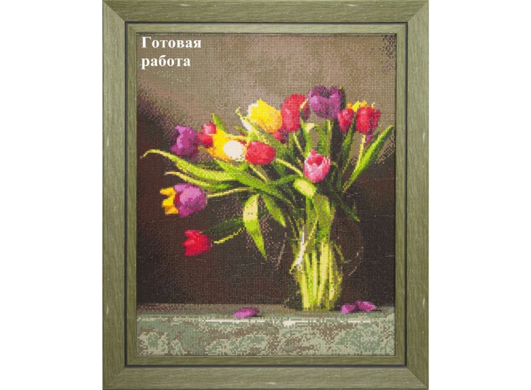 Алмазная вышивка «Тюльпаны» — картинка 3