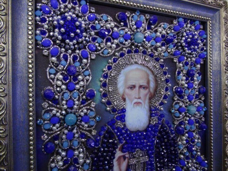 Набор вышивки хрустальными камнями «Святой Сергий Радонежский» — картинка 7