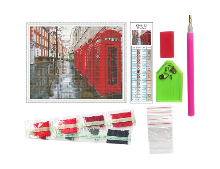 Алмазная вышивка «Улица Лондона» — картинка 2