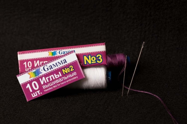 Иглы для шитья ручные №2 вышивальные 10 шт., Gamma — картинка 3