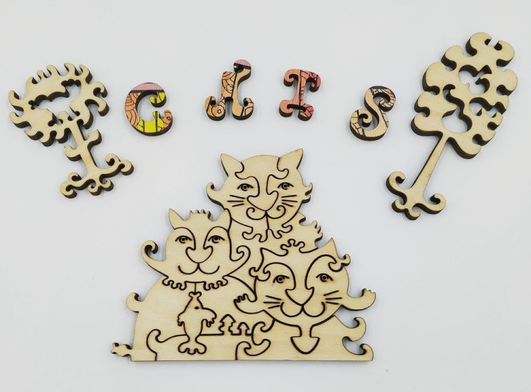 Деревянные пазлы DAVICI «Город котиков» — картинка 8