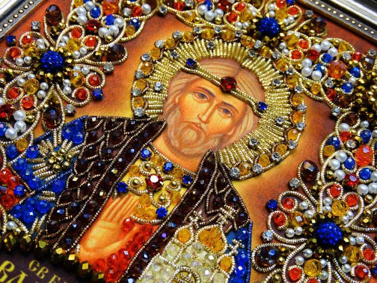 Набор для вышивания хрустальными камнями «Святой Владислав» — картинка 9