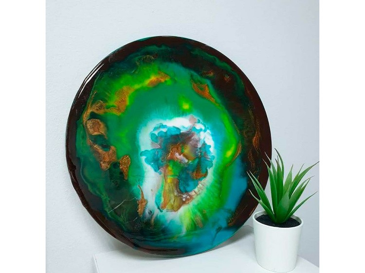 Универсальная двусторонняя основа для картины с усилением 0,5 см, d 100 см, ResinArt — картинка 5