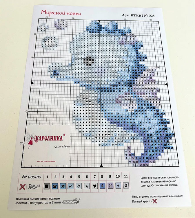 Набор для вышивания «Морской конек» — картинка 8