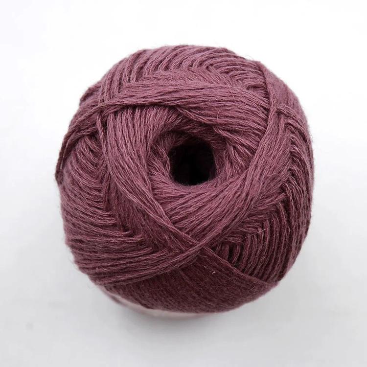 Пряжа Пехорка Льняная (525), светлая слива, 5 шт. по 100 г — картинка 3