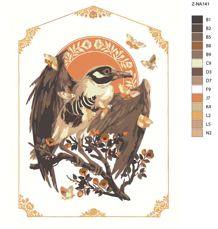 Картина по номерам «Ворон-1» — картинка 2