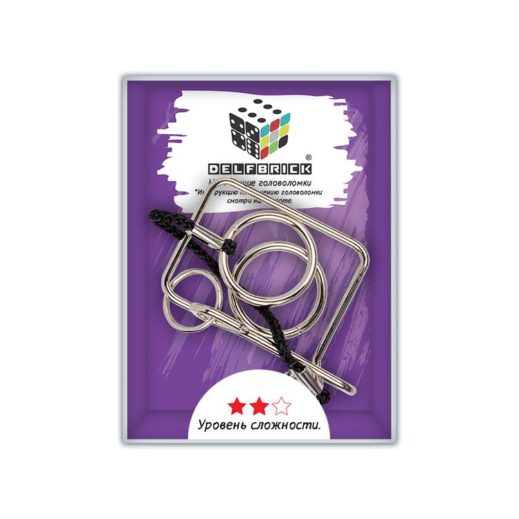 Головоломка металлическая Ловушка, 4 элемента — картинка 2