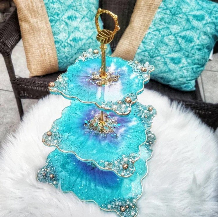 Силиконовый молд - Заготовка для фруктовницы, 20x20см — картинка 3