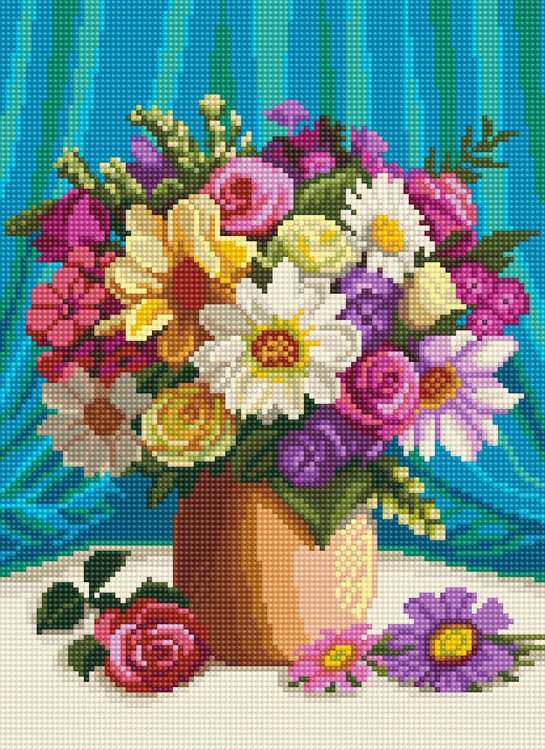 Алмазная вышивка «Мелодия цветов» — картинка 2