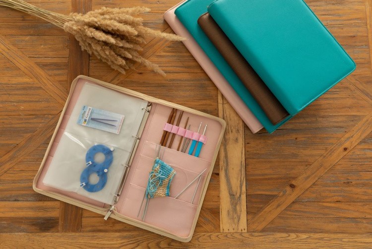 Органайзер для рукоделия «Коричнево-золотой», кожзаменитель, 34 см, Gamma — картинка 3