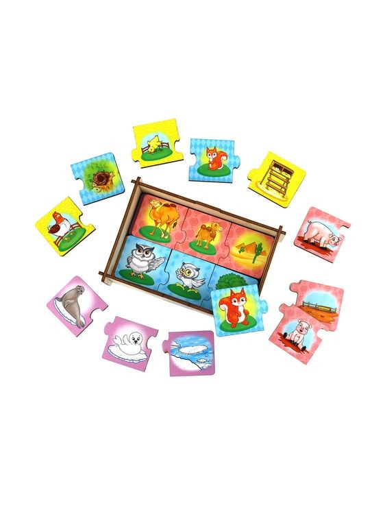 Пазл-набор «Мама, малыш, жилище» — картинка 4