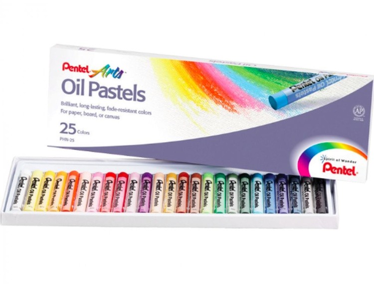 Пастель масляная Pentel Arts Oil Pastels, 25 цв. — картинка 8