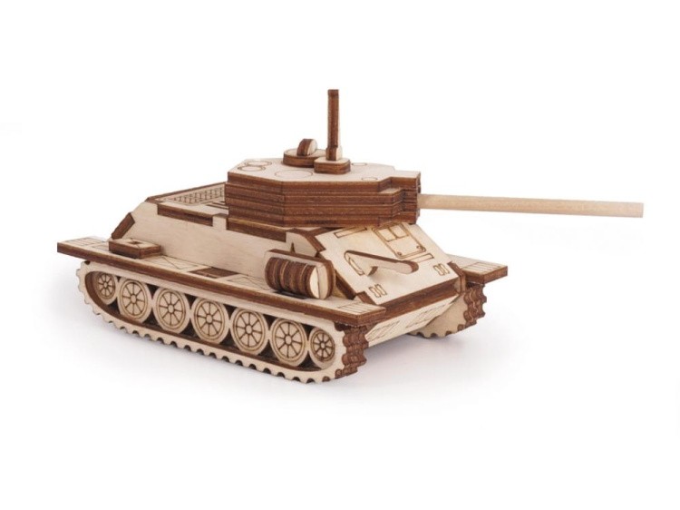 Конструктор из дерева Танчик Т-34, Армия России — картинка 2
