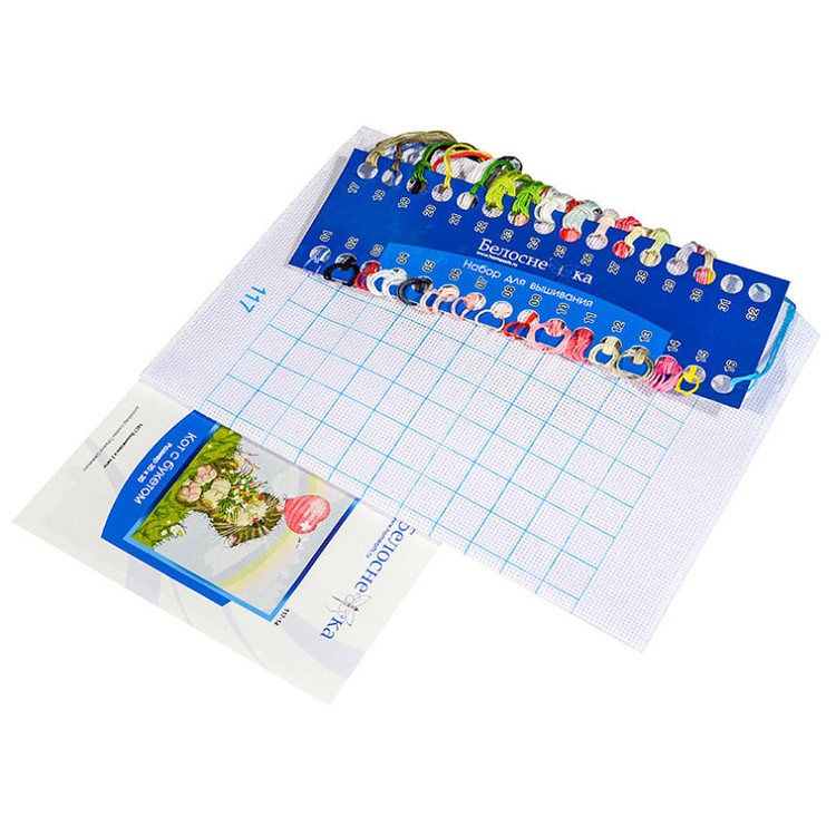 Набор для вышивания «Кот с букетом» — картинка 2