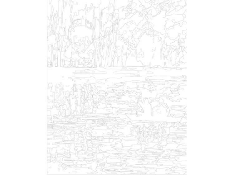 Картина по номерам «Закат у реки» — картинка 3