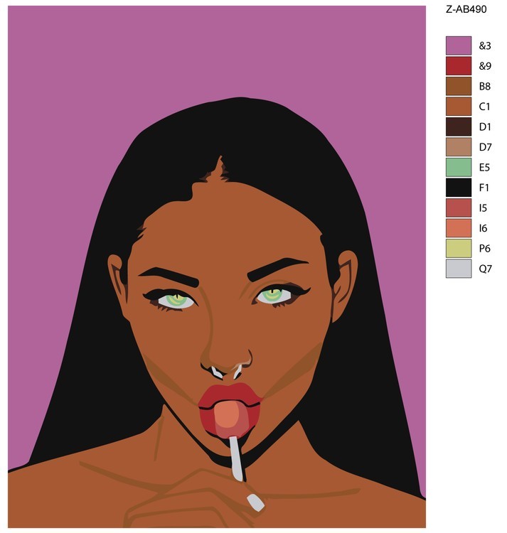 Картина по номерам «Вкусная конфетка» — картинка 2