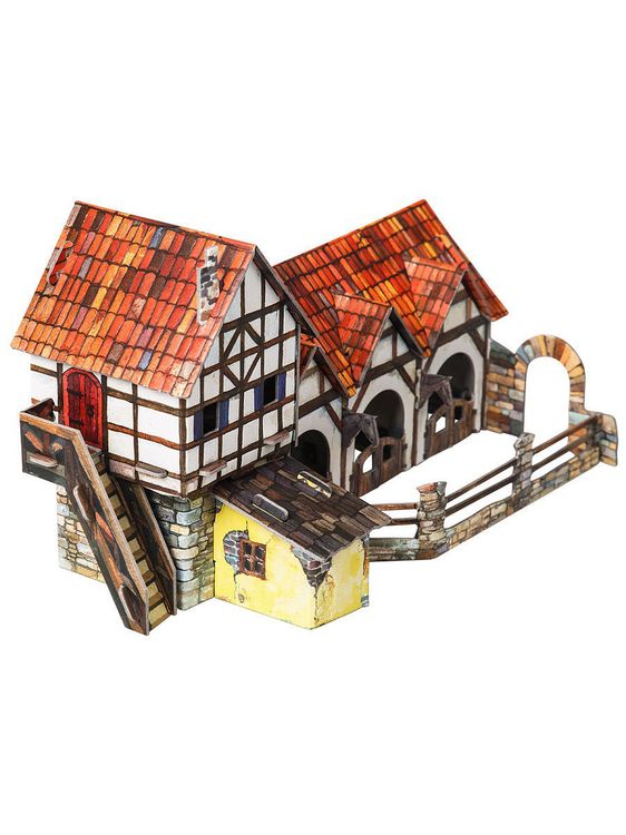 Сборная модель из картона «Конюшня» — картинка 2