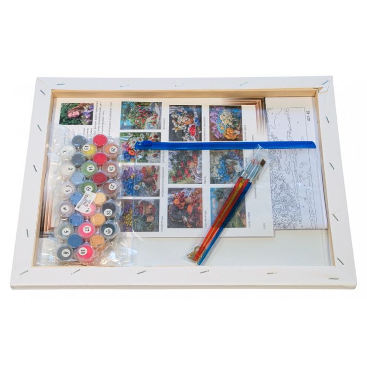 Картина по номерам «Натюрморт с малиной» — картинка 3