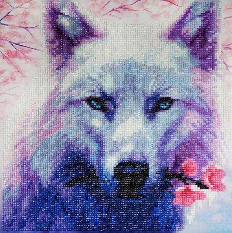 Алмазная вышивка «Волк-романтик» — картинка 2
