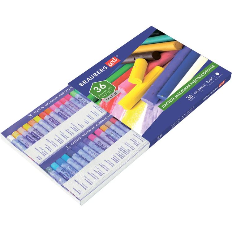 Пастель масляная художественная, 36 цв., круглое сечение, BRAUBERG ART CLASSIC — картинка 4