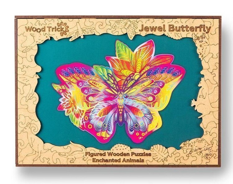 Деревянный пазл Wood Trick «Драгоценная бабочка» — картинка 8