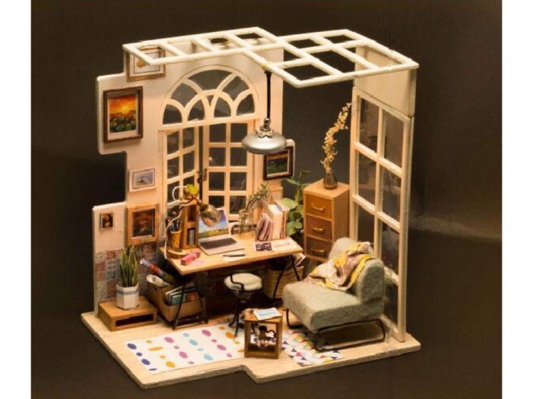 Набор для создания миниатюры (румбокс) «Домашний кабинет» — картинка 3