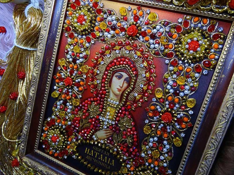 Набор вышивки хрустальными камнями «Святая Наталия» — картинка 6