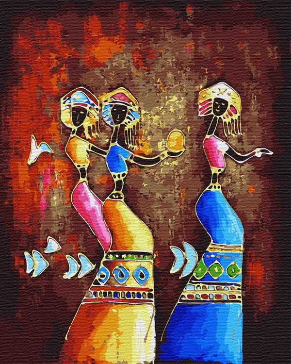 Картина по номерам «Африканские танцы»