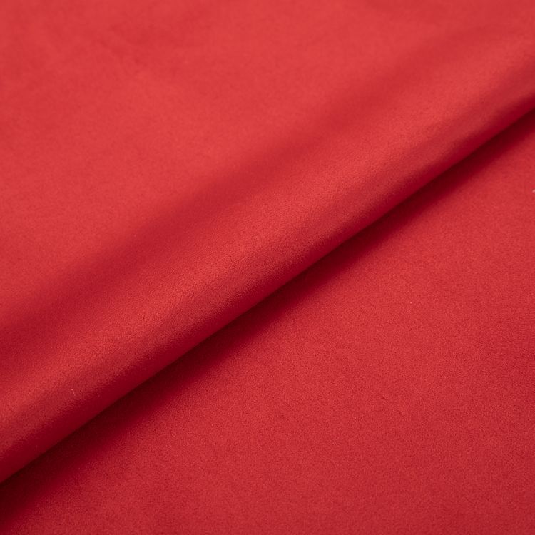 Искусственная замша WOVEN SUEDE, 35x50 см, 175 г/м2, 100% полиэстер, цвет: 18-1551 scarlet (красный), Peppy — картинка 2