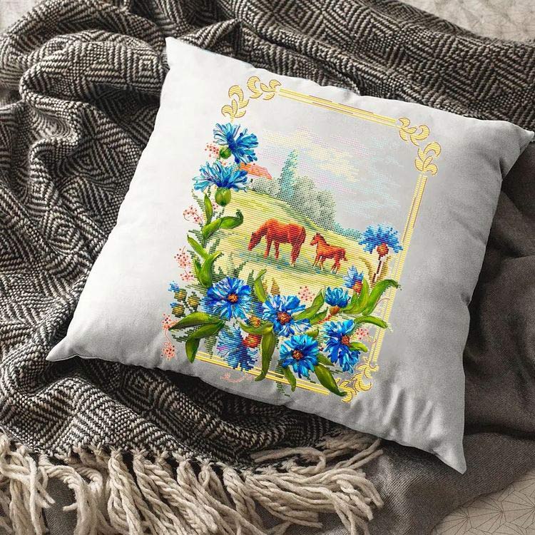 Набор для вышивания «Родные просторы. Васильки» — картинка 3