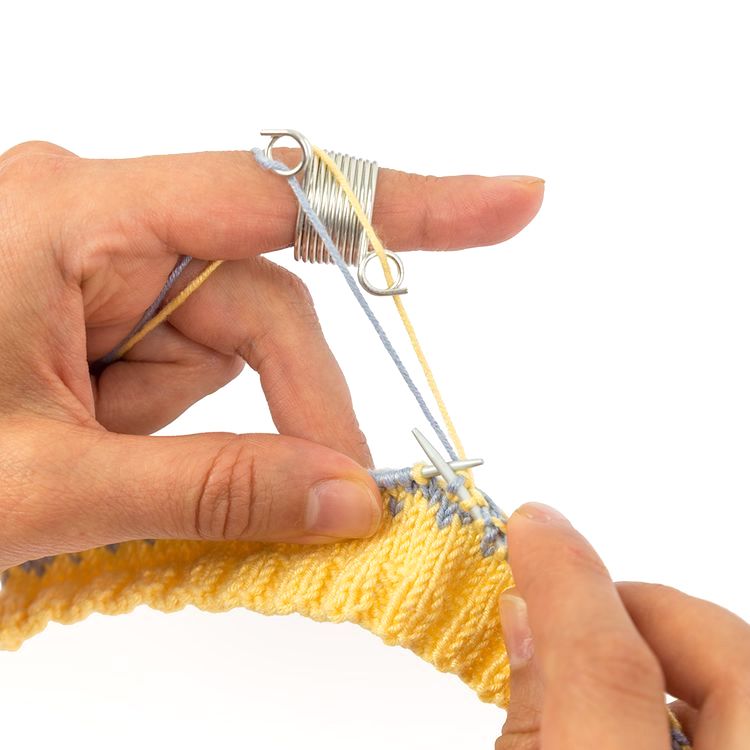 Наперсток для вязания для жаккардовых узоров, металлический, Gamma — картинка 3