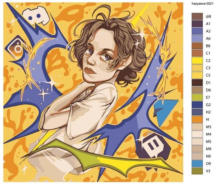 Картина по номерам «Твич стримеры Хазяева: Парадеевич арт» — картинка 2