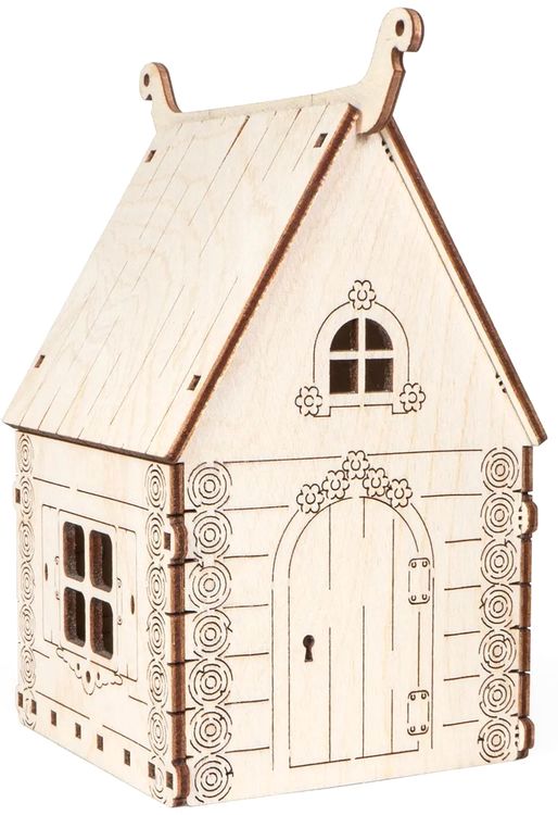 Деревянный конструктор домик Lemmo «Избушка» — картинка 2