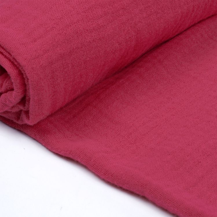 Ткань Муслин, 1 м х 130 см, 125 г/м², цвет: ярко-розовый, TBY — картинка 4