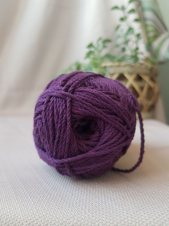 Пряжа Камтекс Мягкий хлопок (182), слива, 5 шт. по 100 г — картинка 4